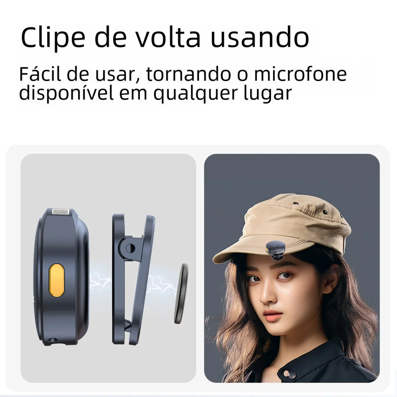 Microfone Sem Fio ClipPro + FRETE GRÁTIS 🔥