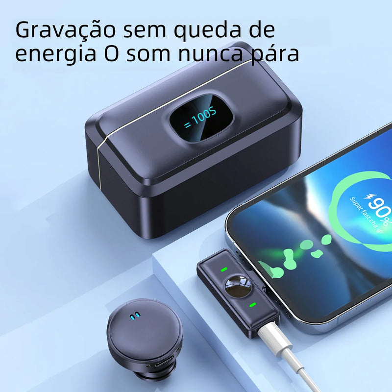 Microfone Sem Fio ClipPro + FRETE GRÁTIS 🔥